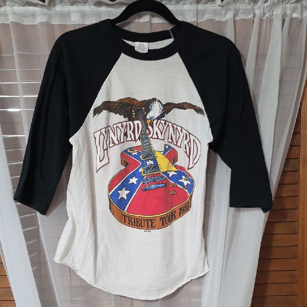 Authentic Lynyrd Skynyrd Tribute Tour 1987 Raglan Tee